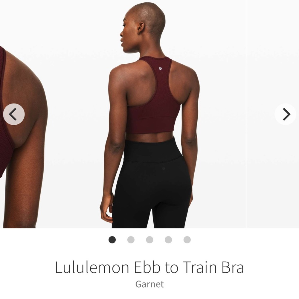 lululemon // Ebb to Train Bra - Garnet